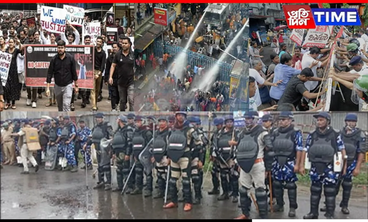 Violent Clashes in West Bengal as Police Halt 'Nabanna Abhijan' Protest